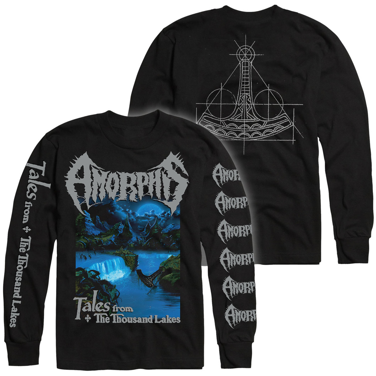 Amorphis 'Tales From The Thousand Lakes' (Black) Long Sleeve Shirt - US Import