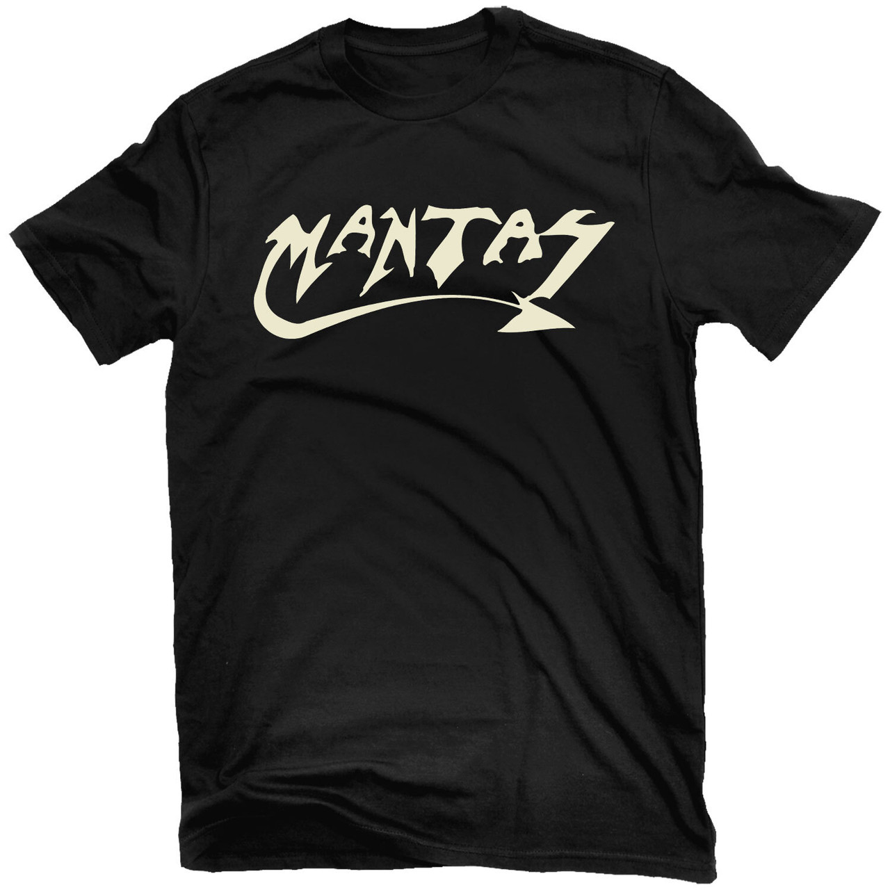 Mantas 'Logo Cream on Black' (Black) T-Shirt - US Import