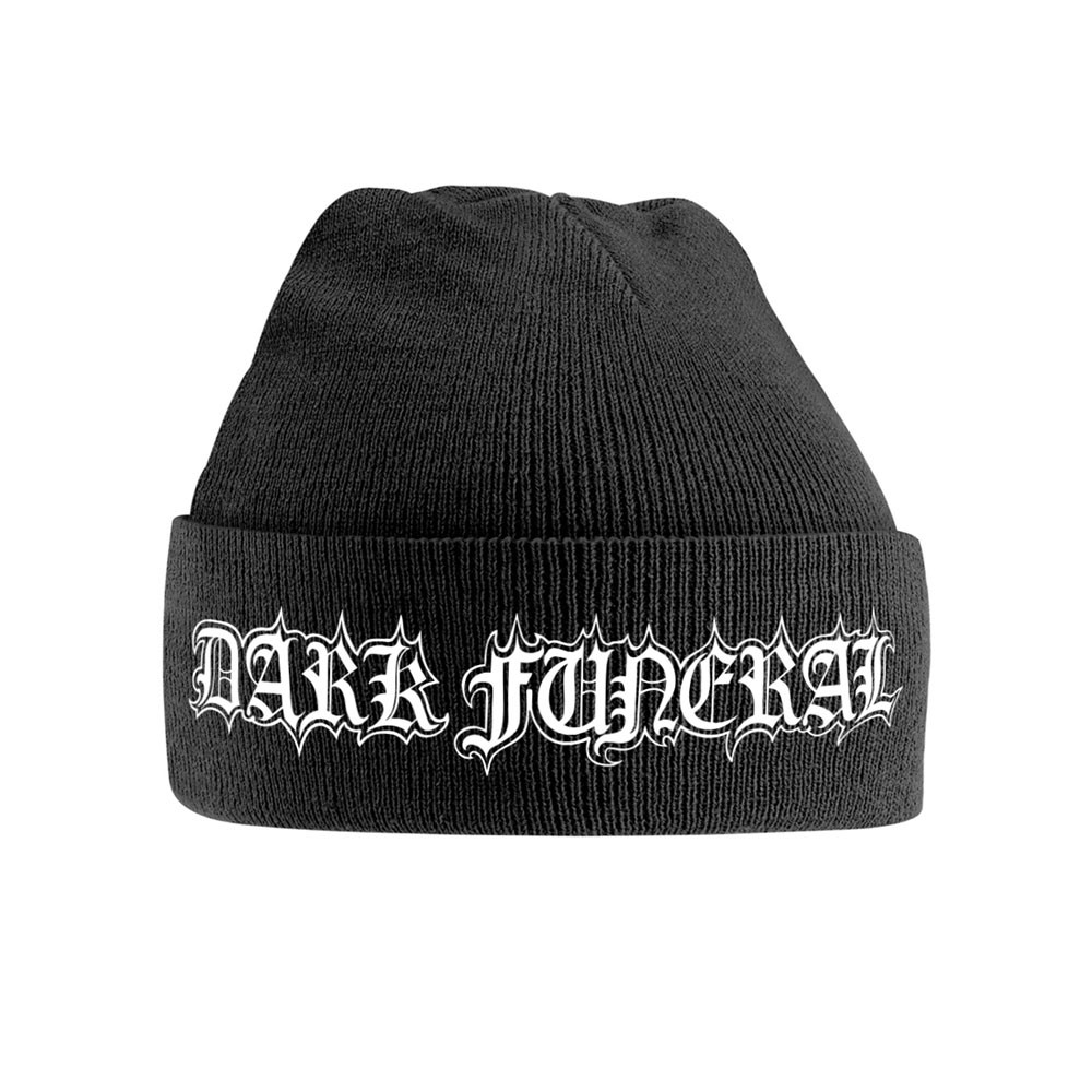 Dark Funeral 'White Logo' (Black) Cuffed Beanie Hat
