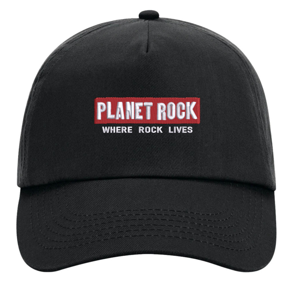 Planet Rock 'Embroidered Logo' (Black) Baseball Cap