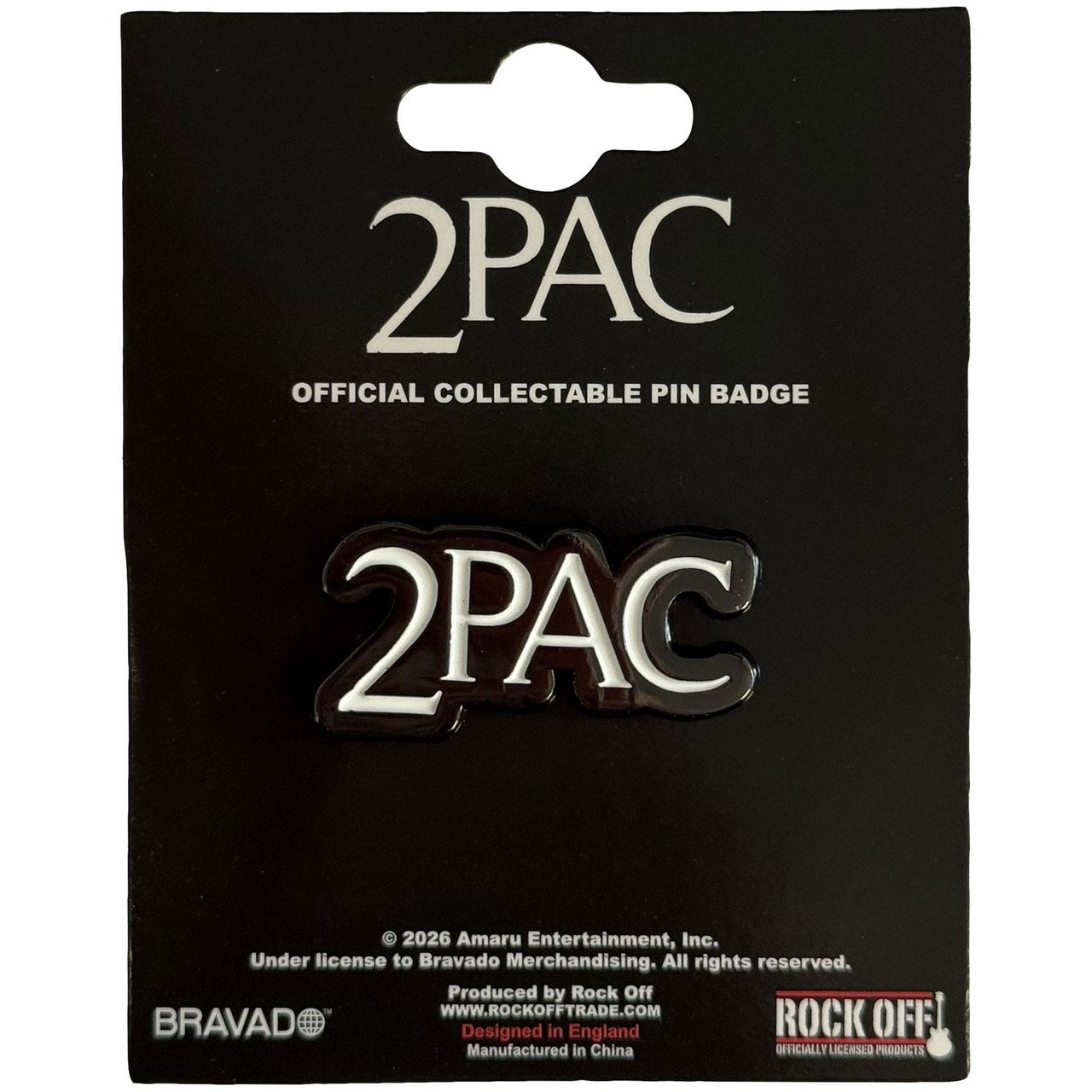 Tupac 'Classic Logo' Pin Badge