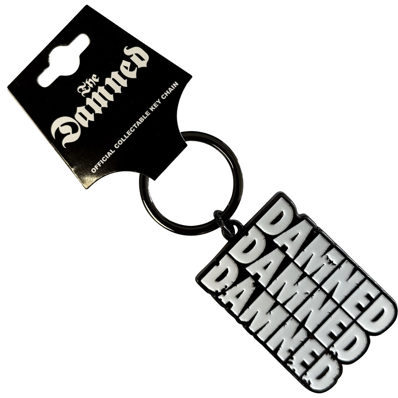 The Damned 'Stacked Logo' Keyring