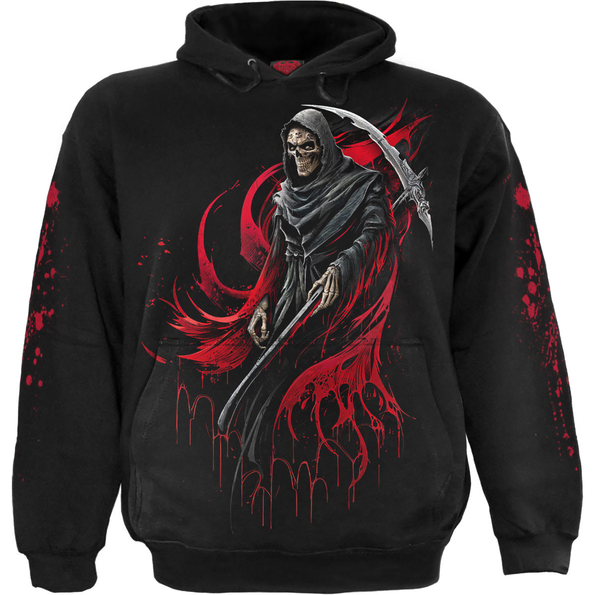 Spiral 'Screaming Death' (Black) Pullover Hoodie