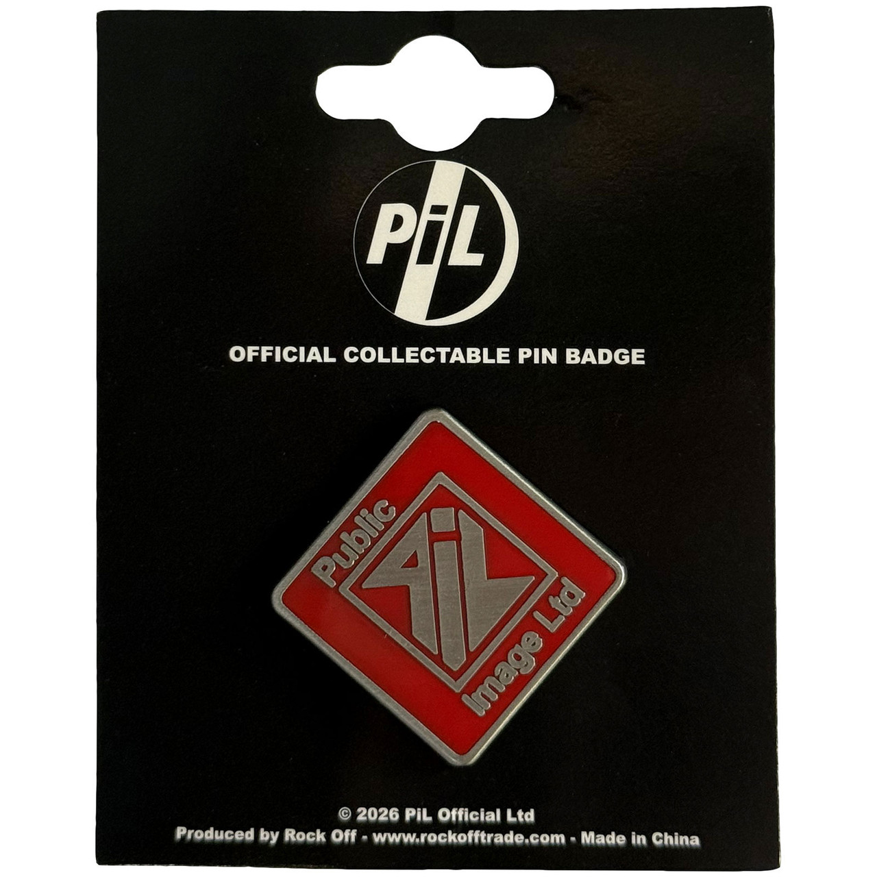 Public Image Ltd 'New Logo Red' Pin Badge