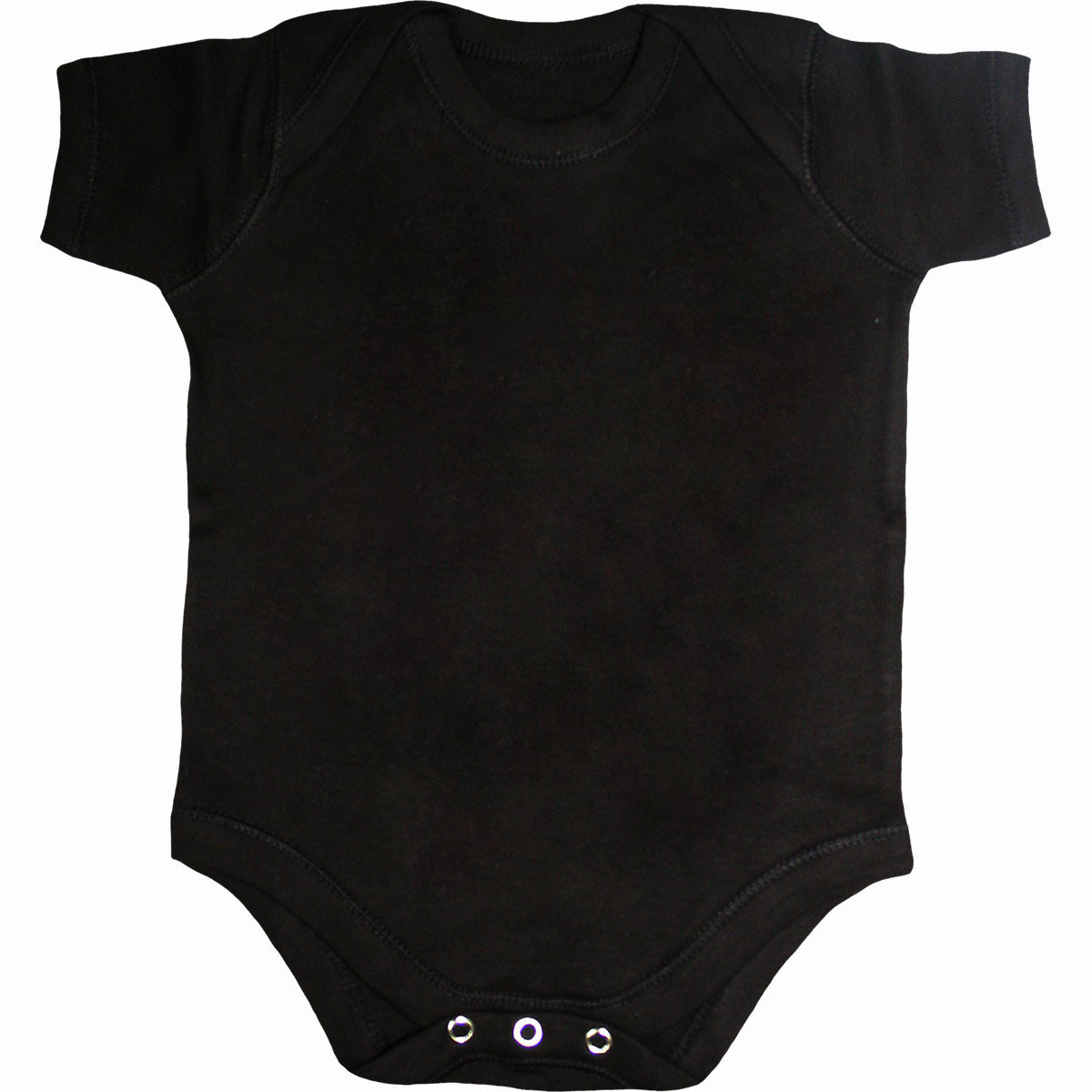 Spiral 'Plain' (Black) Baby Grow
