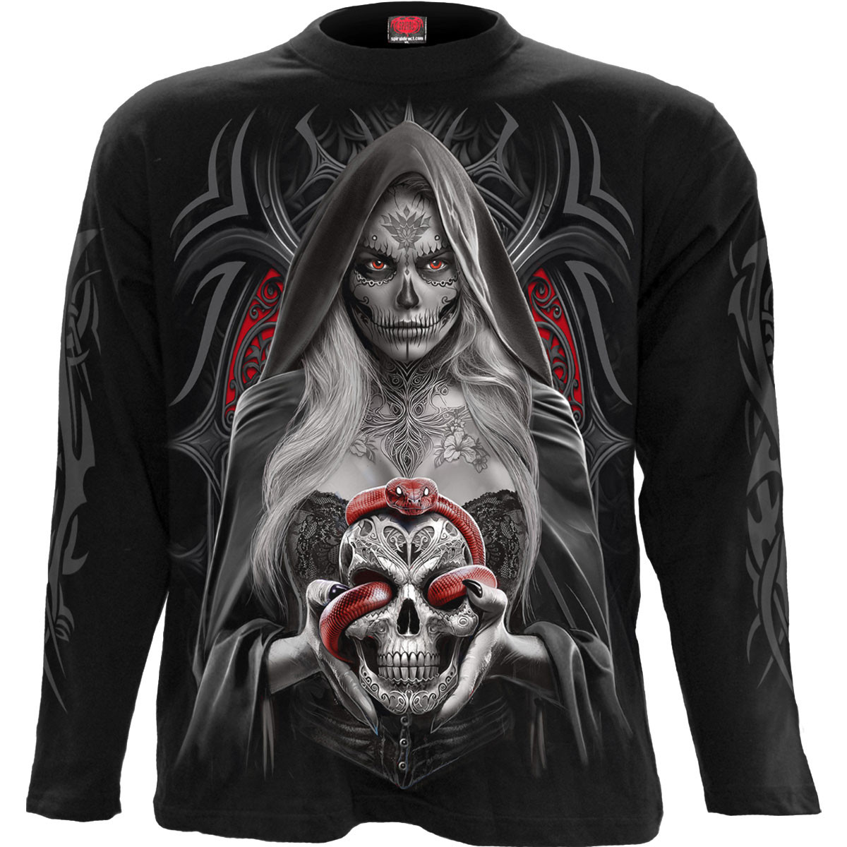 Spiral 'High Priestess' (Black) Long Sleeve Shirt