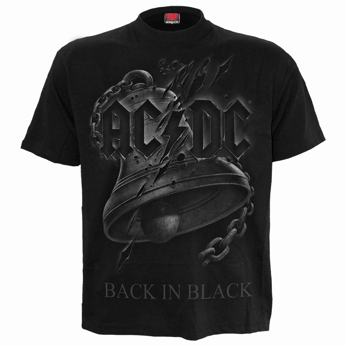 AC/DC 'Back In Black Torn' (Black) T-Shirt