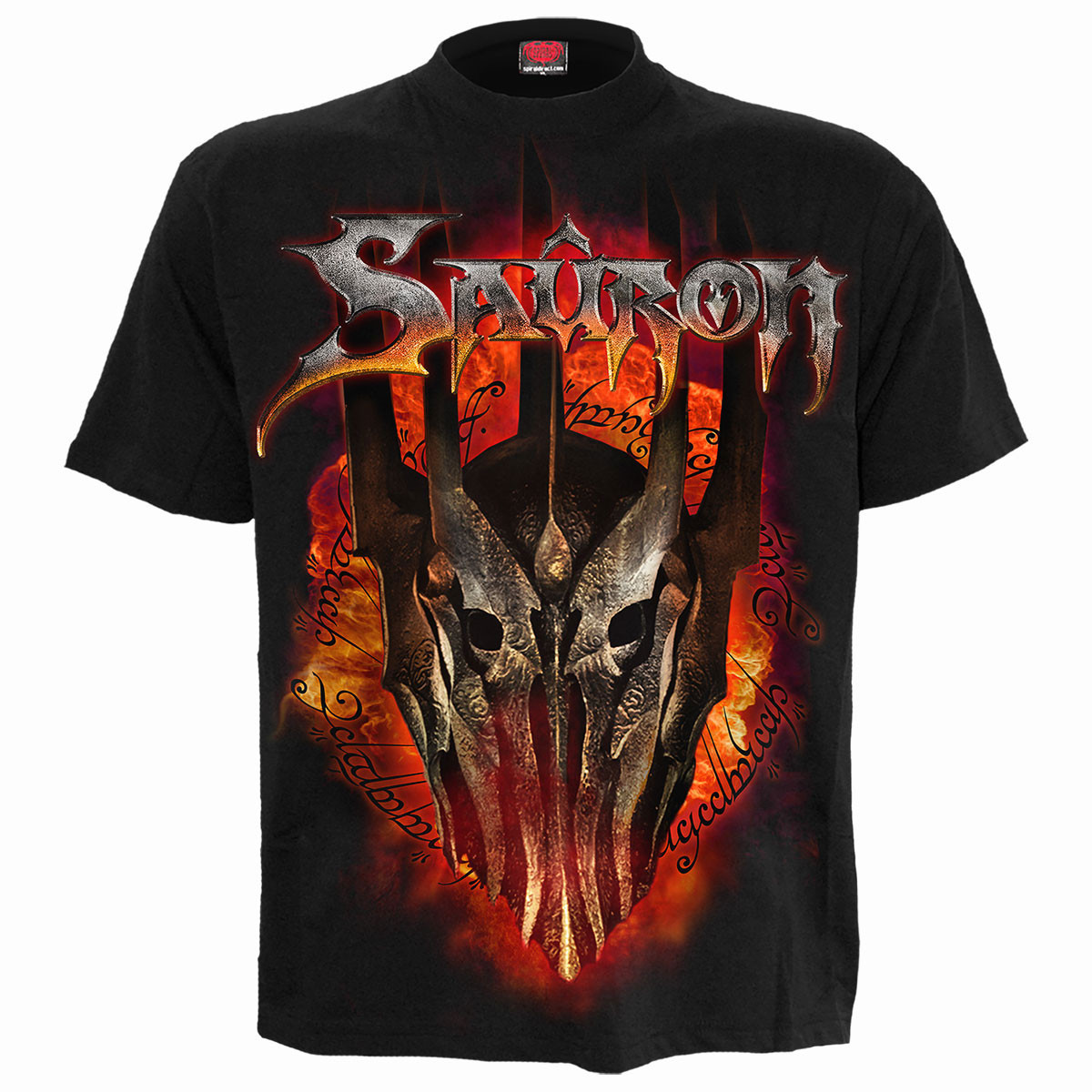 Lord Of The Rings 'Sauron Metal' (Black) T-Shirt
