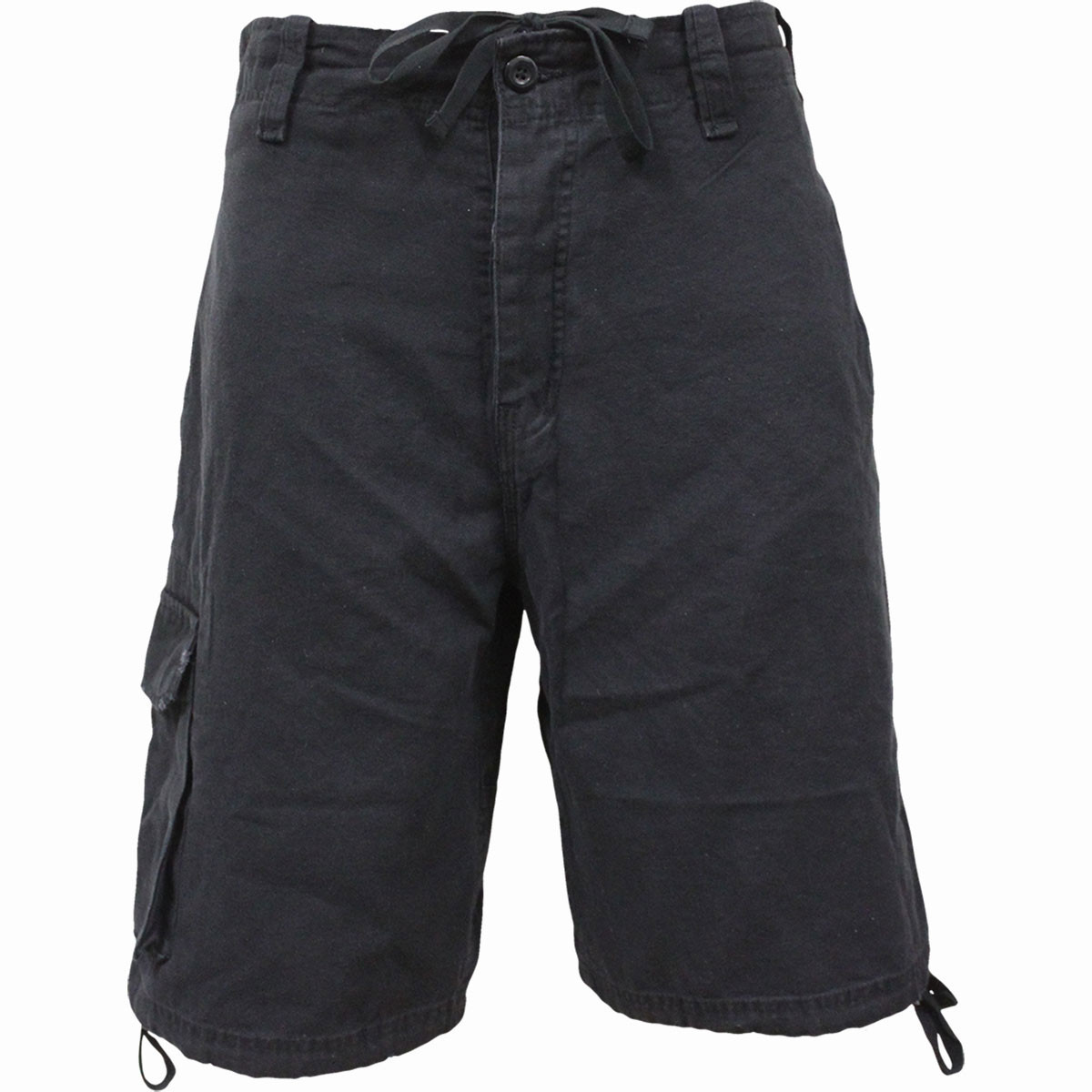 Spiral 'Plain' (Black) Vintage Cargo Shorts
