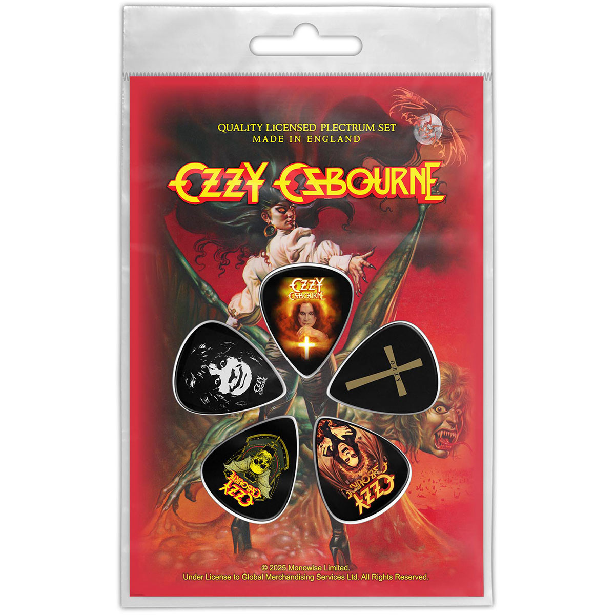 Ozzy Osbourne 'The Ultimate Sin' Plectrum Pack