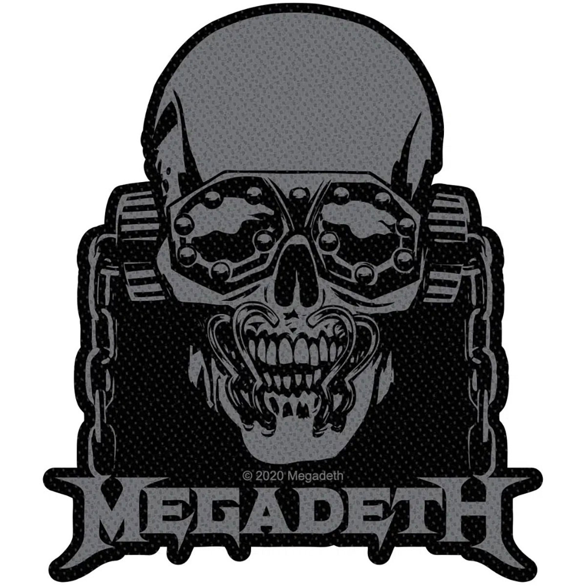 Megadeth 'Vic Rattlehead Cut Out' Woven Patch