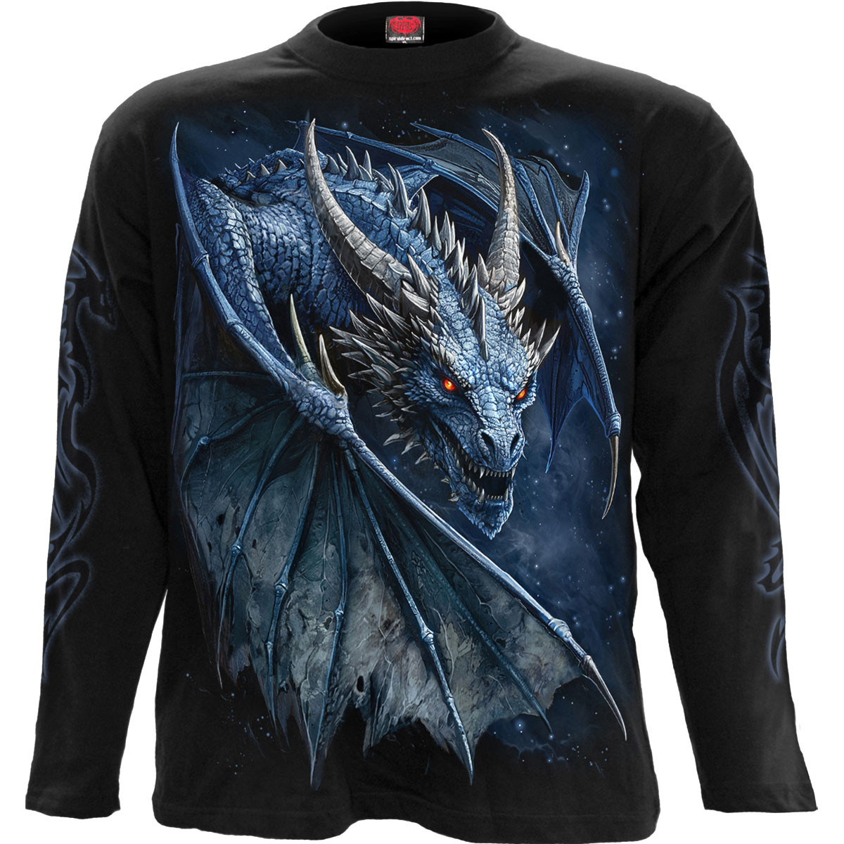 Spiral 'Storm Dragon' (Black) Long Sleeve Shirt