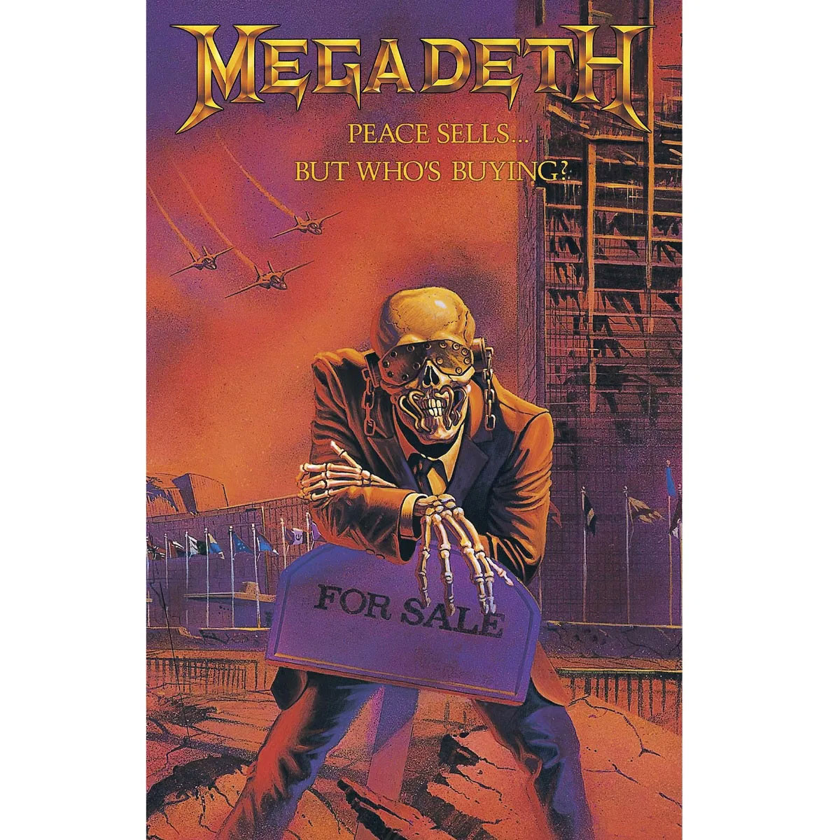 Megadeth 'Peace Sells' Textile Poster