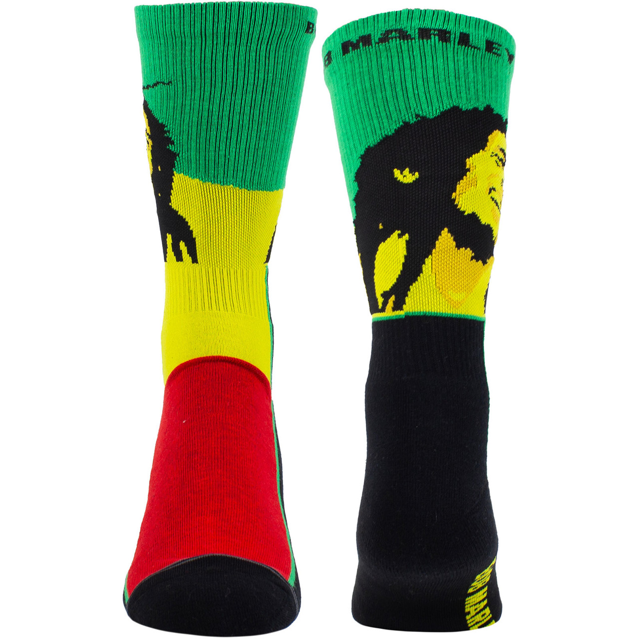 Bob Marley 'Smile' (Black) Crew Socks (One Size = UK 6.5-11)
