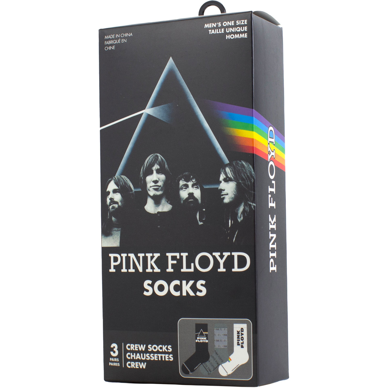 Pink Floyd 'Logos' (Multicolour) Sock Gift Box (One Size = UK 6.5-11)
