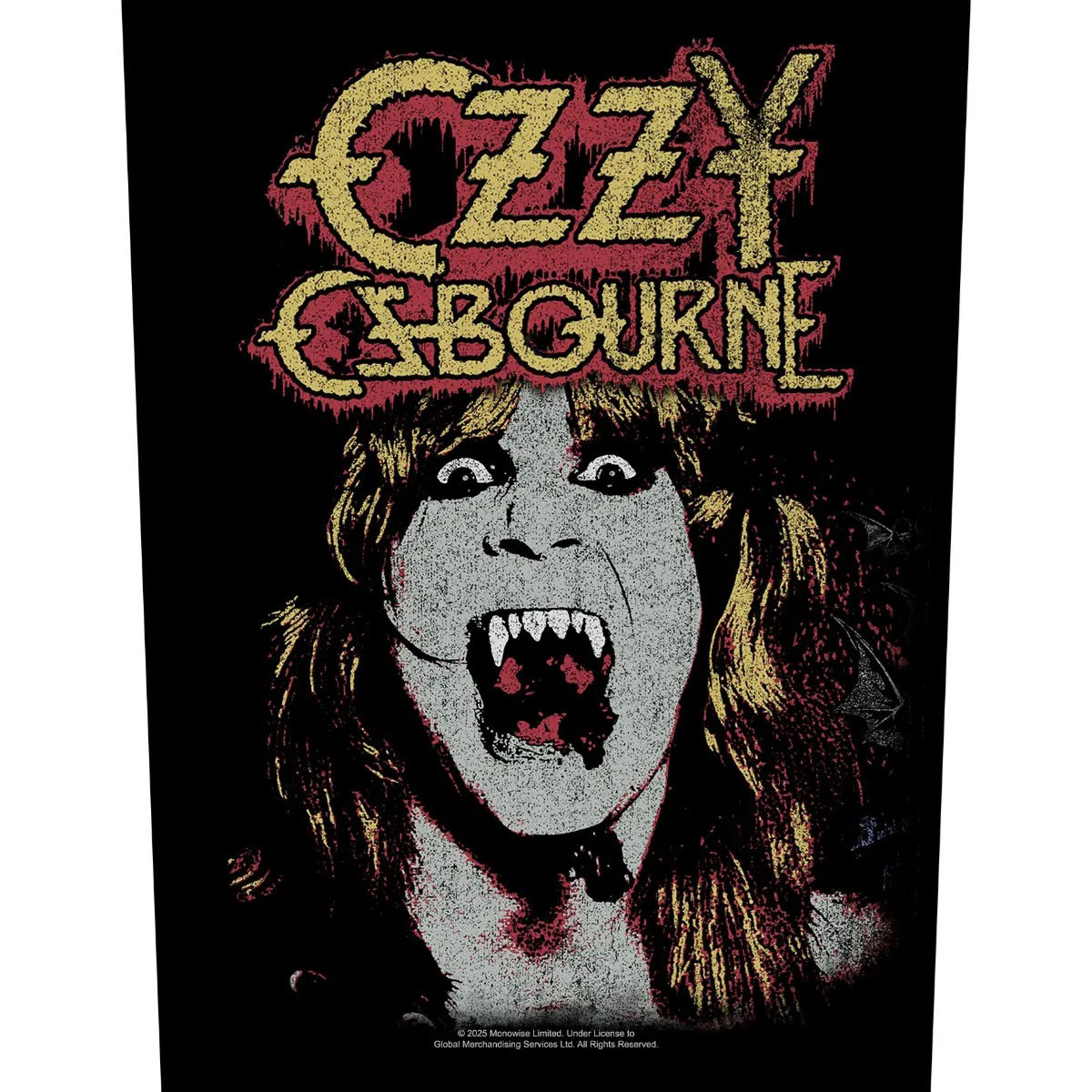 Ozzy Osbourne 'Fangs' Back Patch