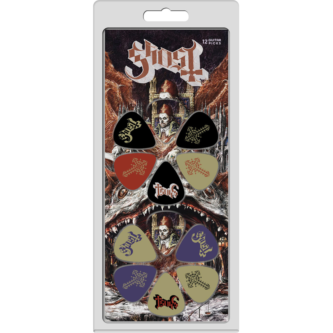Ghost 'Logos' Plectrum 12 Pack