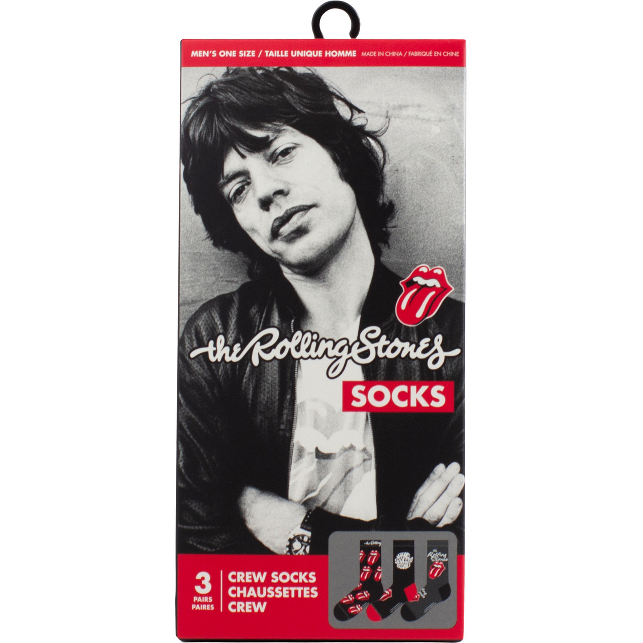 The Rolling Stones 'Logos' (Multicolour) Sock Gift Box (One Size = UK 6.5-11)