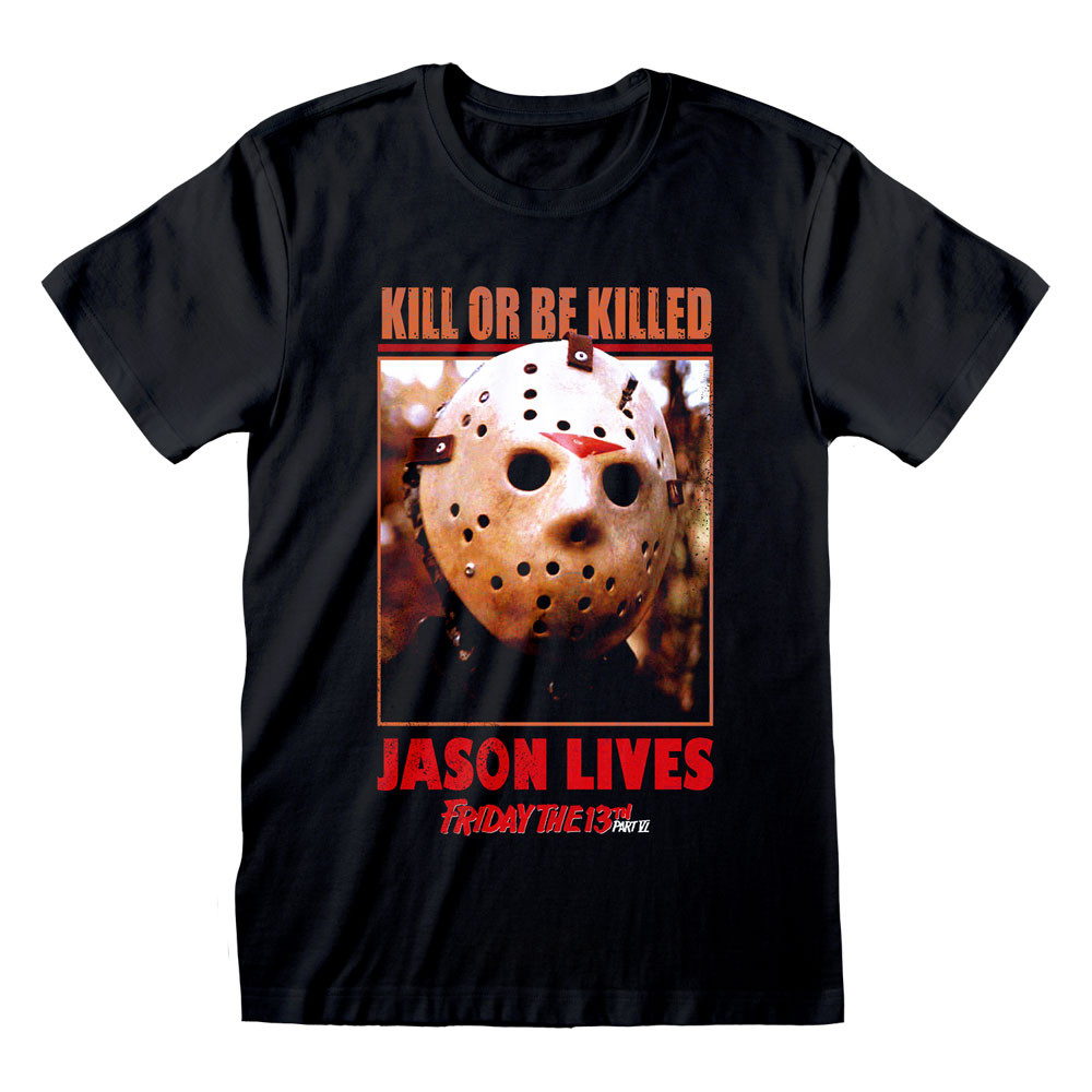 Friday The 13th 'Jason Lives' (Black) T-Shirt