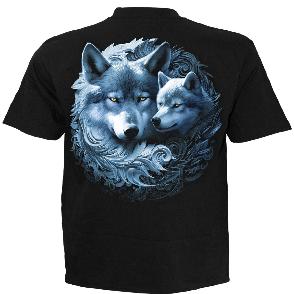 Spiral 'Wolf Guardian' (Black) T-Shirt