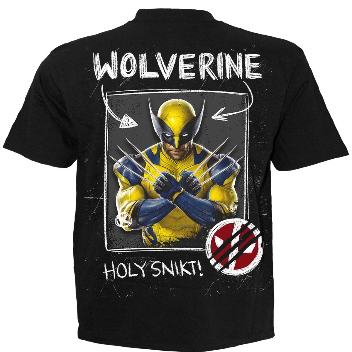 Deadpool 'Wolverine Sketches' (Black) T-Shirt