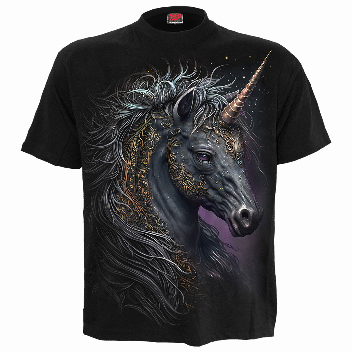 Spiral 'Celtic Unicorn' (Black) T-Shirt