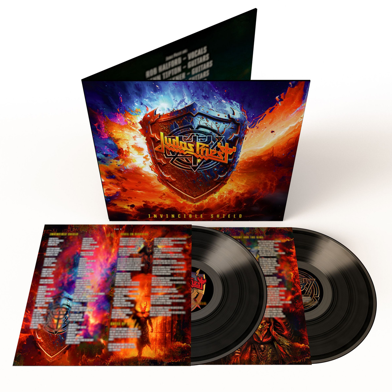 Judas Priest 'Invincible Shield' 2LP Black Vinyl w/Alternate Artwork