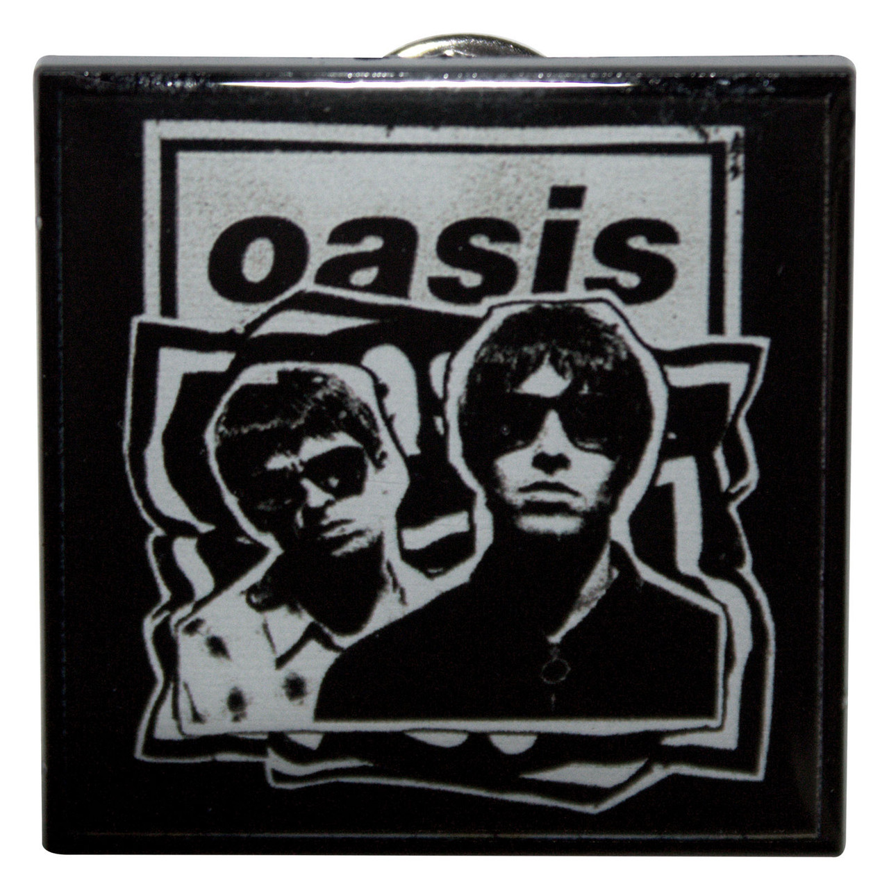 Oasis 'Paper Cut-Out Photo' Ex-Tour Pin Badge