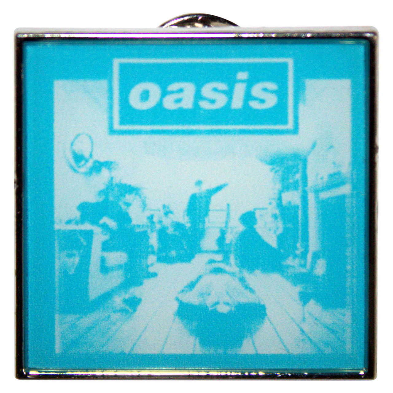 Oasis 'Definitely Maybe Blue Tone' Ex-Tour Pin Badge
