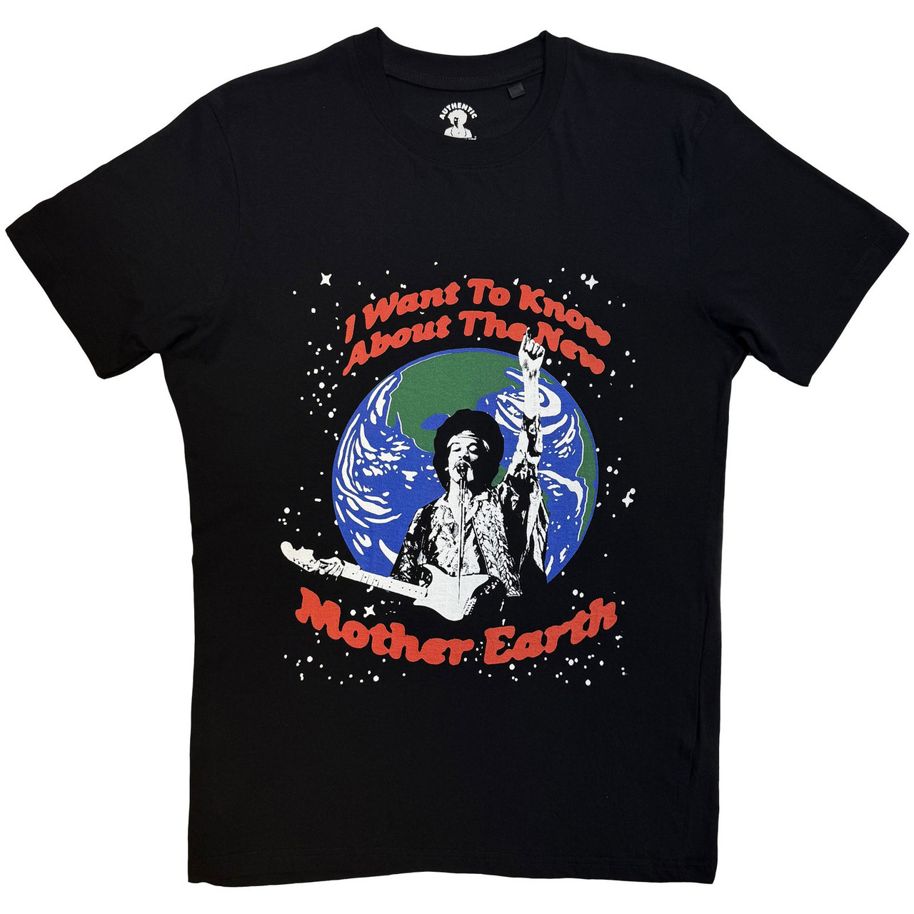 Jimi Hendrix 'Earth Day' (Black) T-Shirt