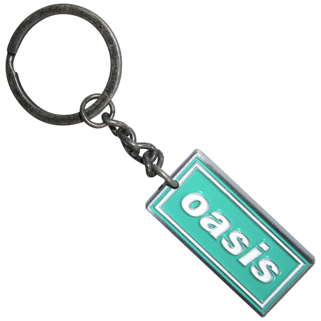 Oasis 'Decca Logo Mint' Ex-Tour Keyring