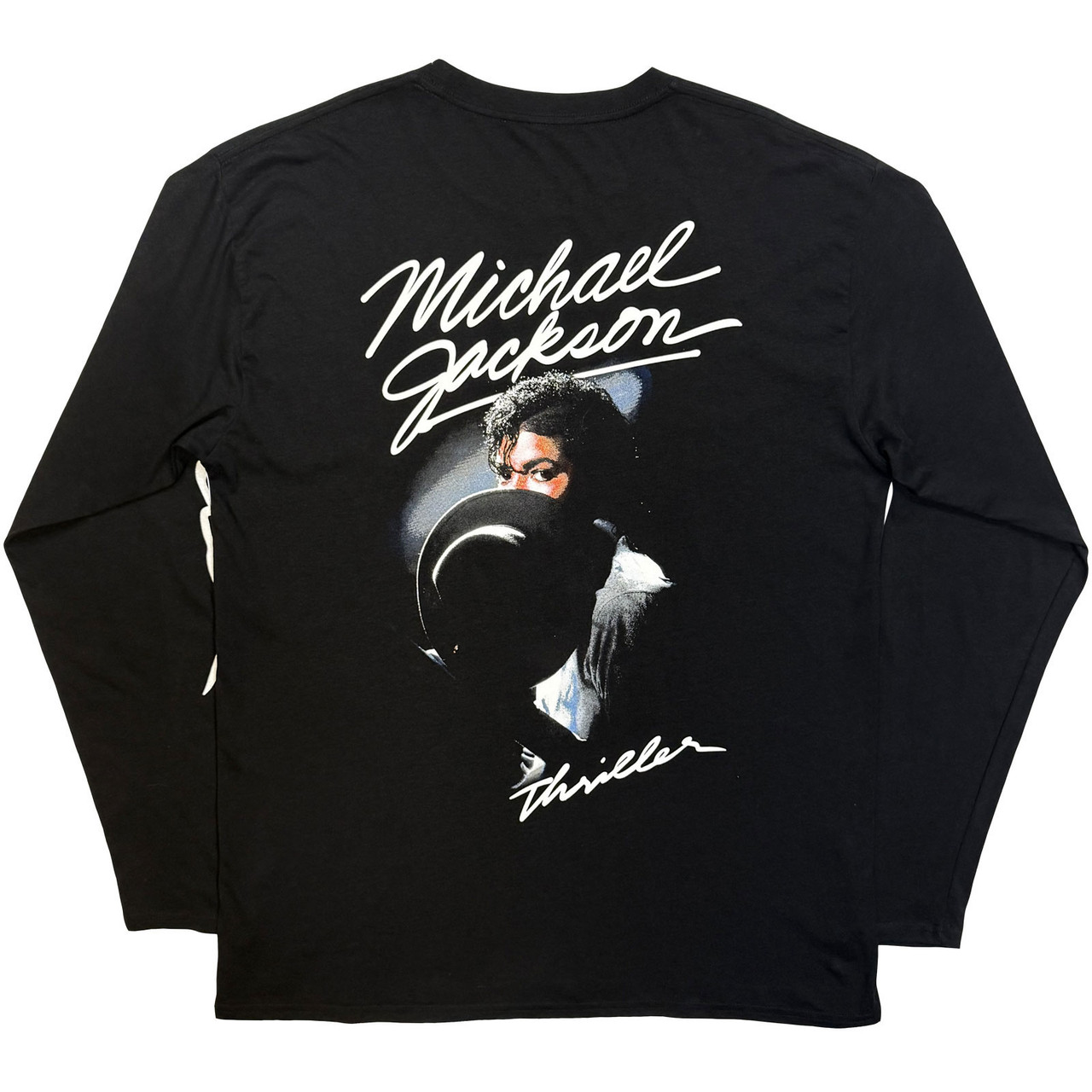 Michael Jackson 'Thriller / Hat Poses' (Black) Long Sleeve Shirt