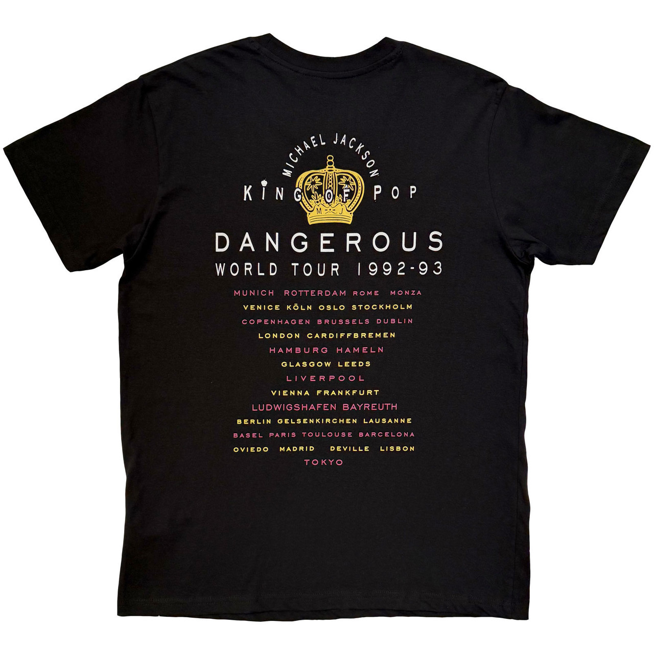 Michael Jackson 'Dangerous World Tour' (Black) T-Shirt