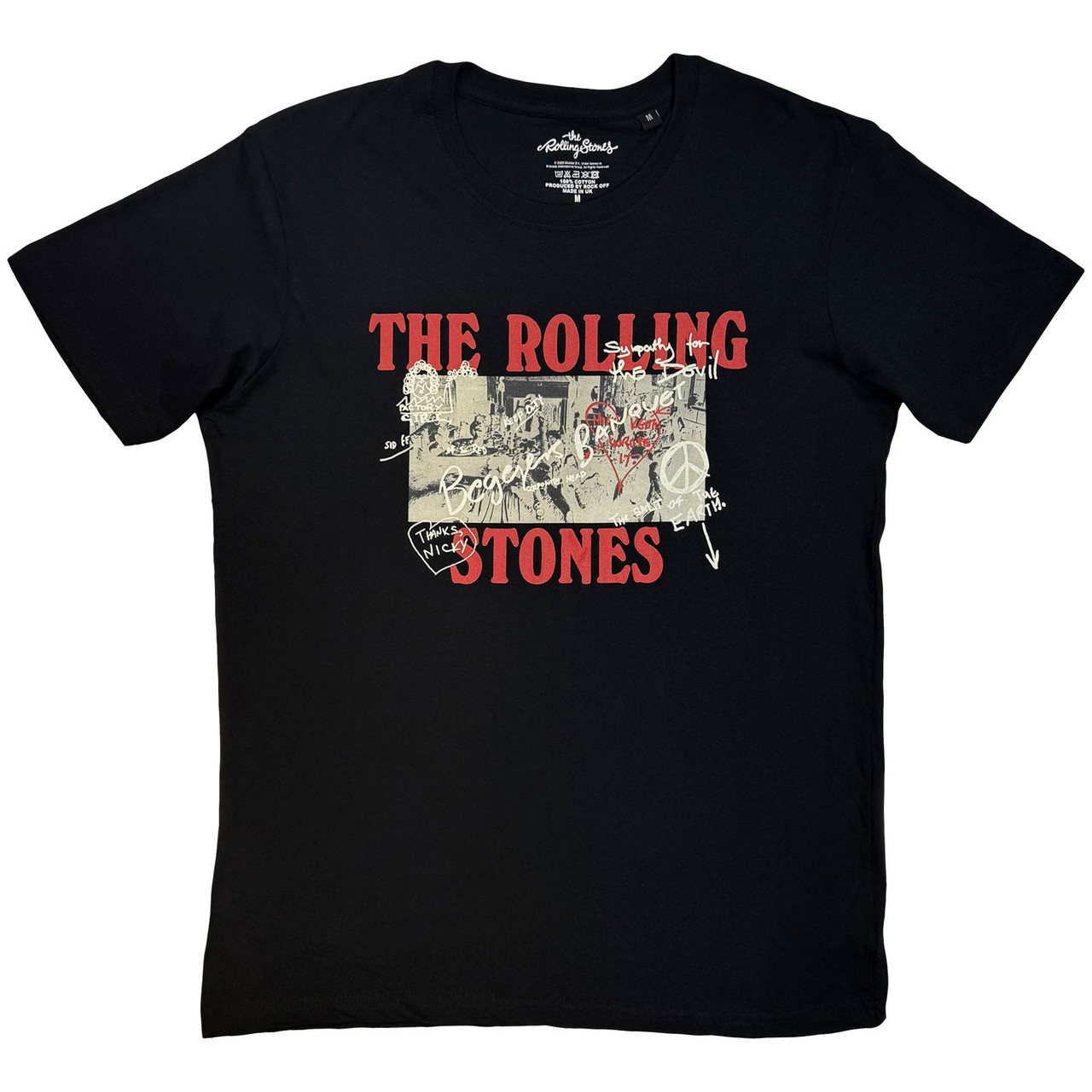 The Rolling Stones 'Beggars Banquet Graffiti' (Black) T-Shirt