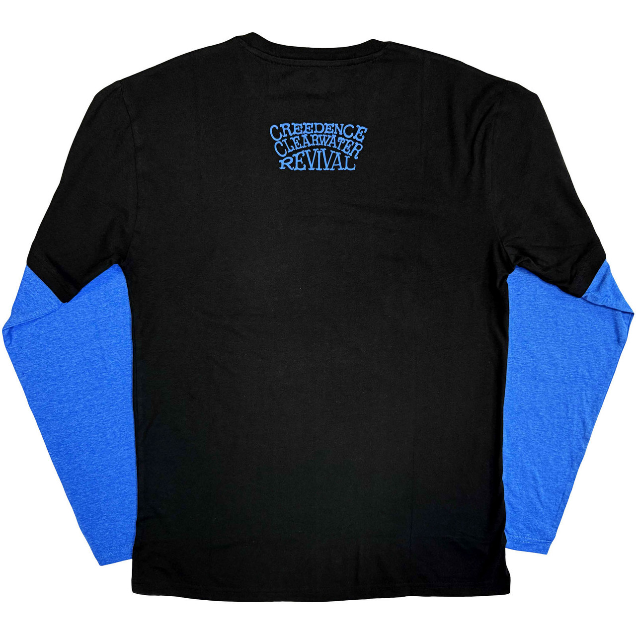 Creedence Clearwater Revival 'CCR Album' (Black & Blue) Eco Layered Long Sleeve Shirt