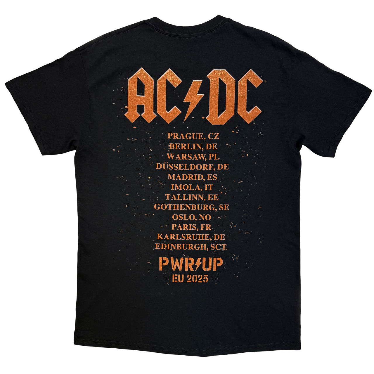 AC/DC 'Bell Lightning EU Tour '25' (Black) T-Shirt