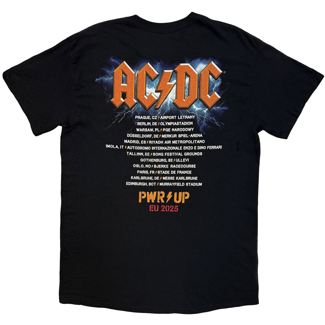 AC/DC 'Guitar EU Tour '25' (Black) T-Shirt