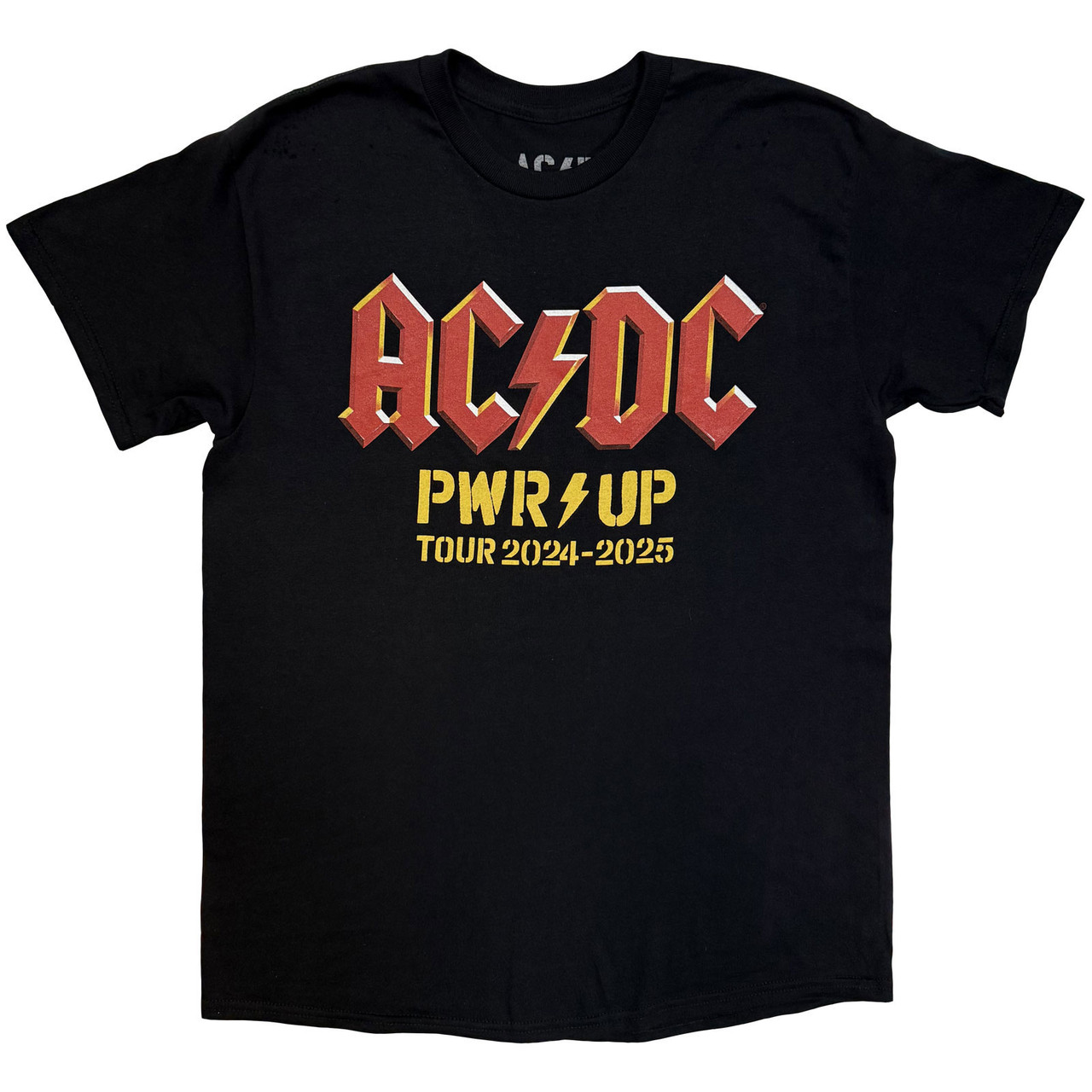 AC/DC 'PWR-UP Logo World Tour '24-'25' (Black) T-Shirt