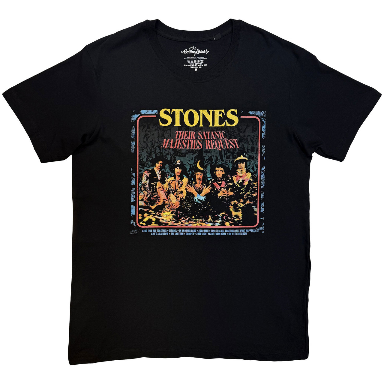 The Rolling Stones 'Satanic Majesties' (Black) T-Shirt