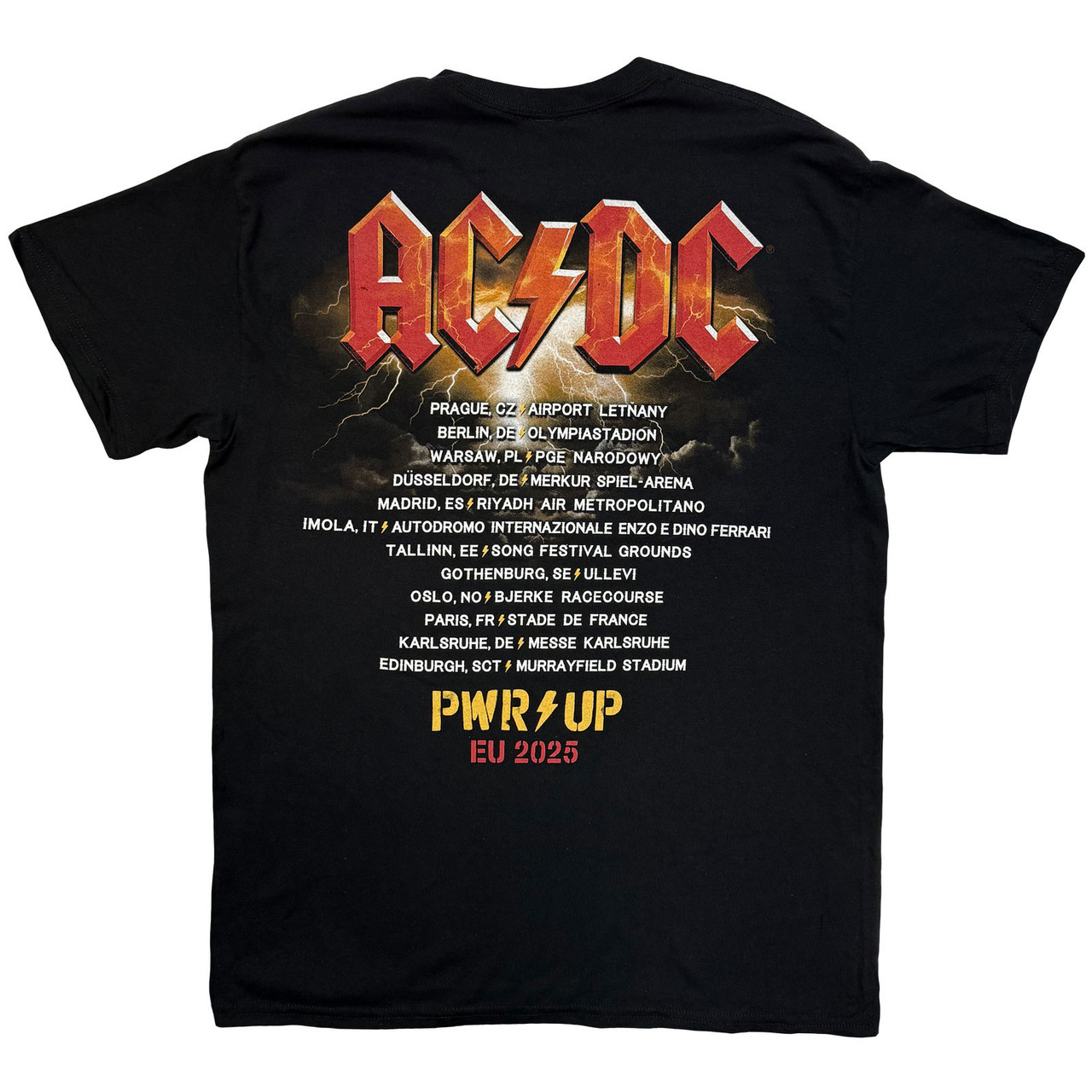 AC/DC 'Angus Horns EU Tour '25' (Black) T-Shirt