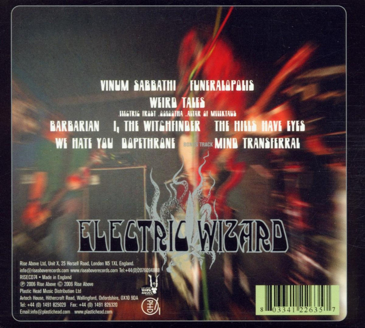 Electric Wizard 'Dopethrone' CD