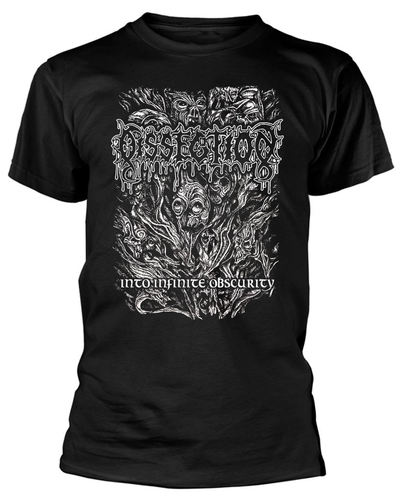 Dissection 'Into Infinite Obscurity' (Black) T-Shirt Front
