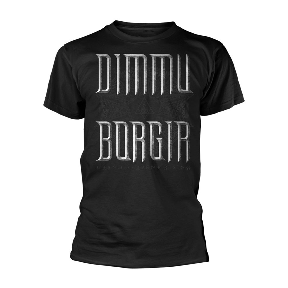 Dimmu Borgir 'Logo/GSR' (Black) T-Shirt Front