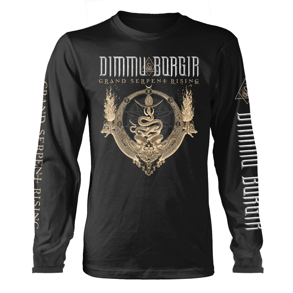 Dimmu Borgir 'Grand Serpent Rising' (Black) Long Sleeve Shirt Front
