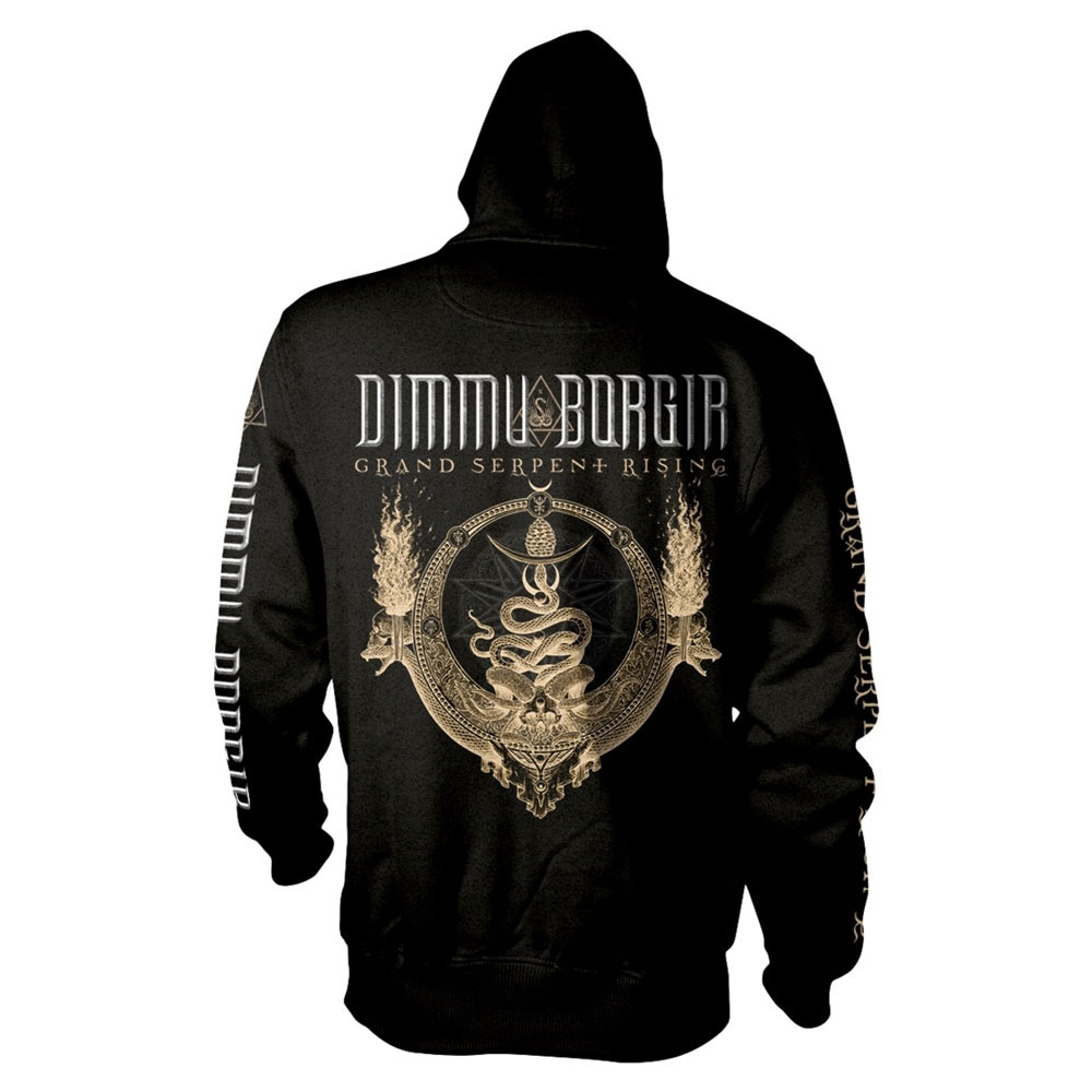 Dimmu Borgir 'Grand Serpent Rising' (Black) Zip Up Hoodie Back