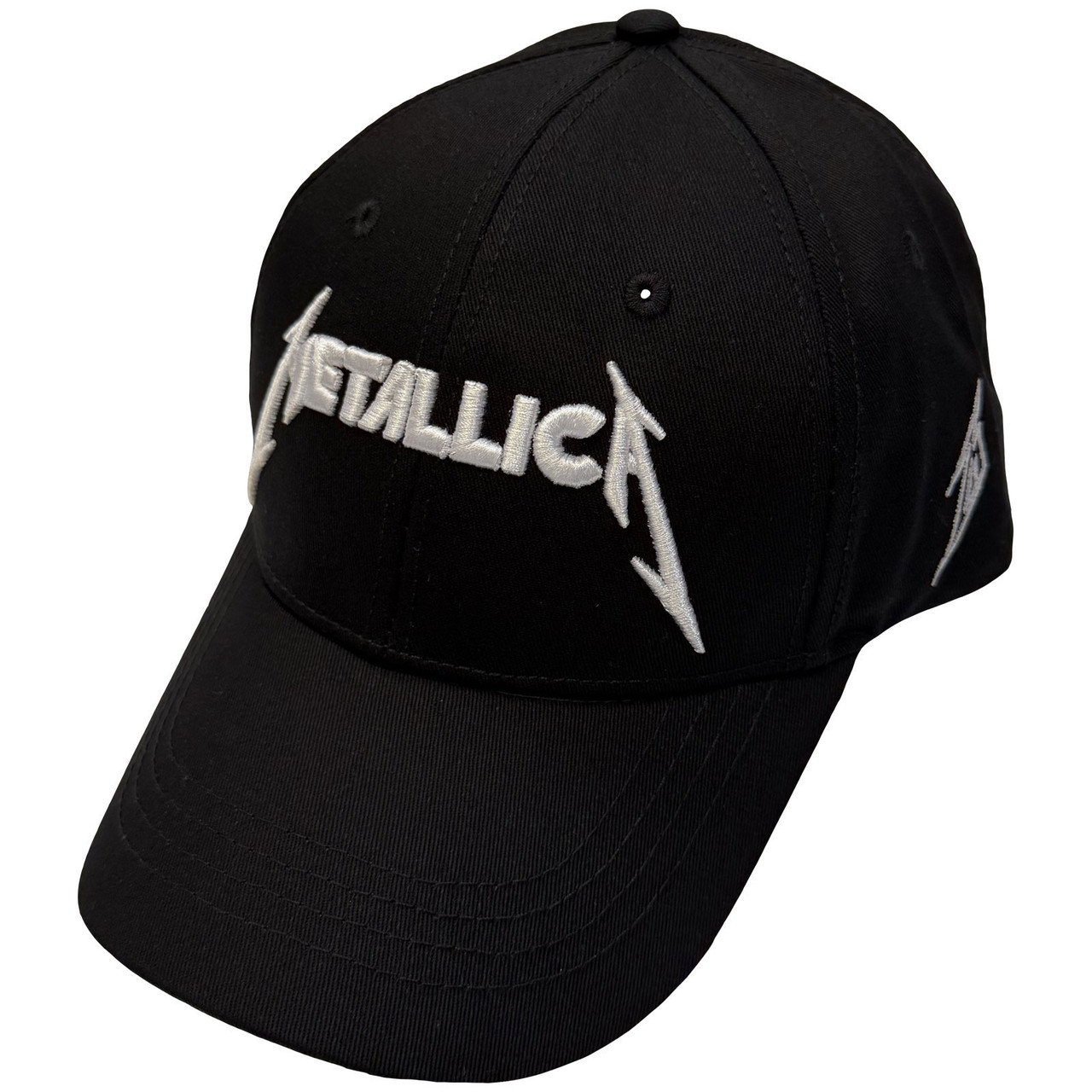 Metallica 'Text & M Logos' (Black) Baseball Cap