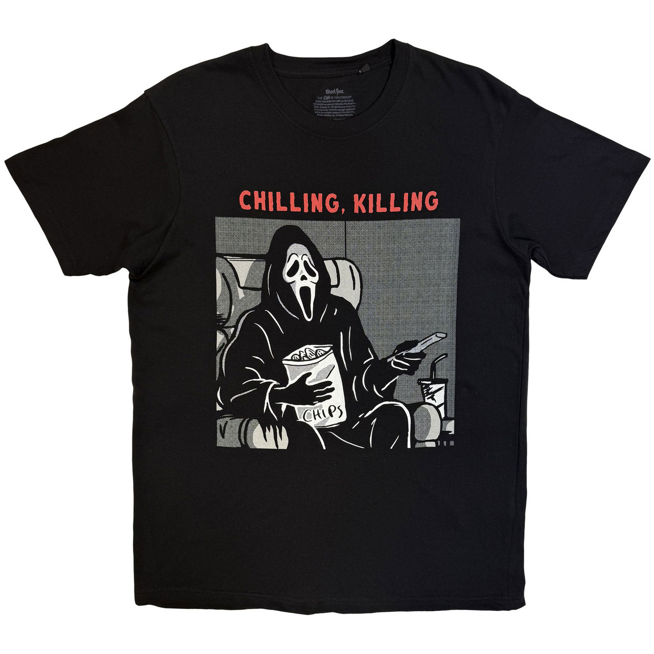 Ghostface 'Chilling, Killing' (Black) T-Shirt