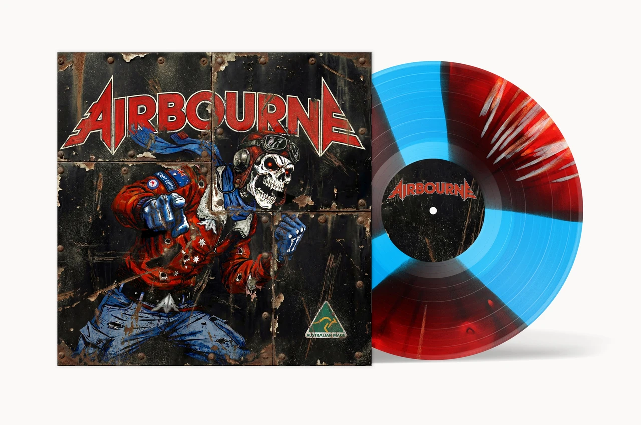 PRE-ORDER - Airbourne 'Airbourne' LP Blue Red White Splatter Vinyl - RELEASE DATE 28th August 2026