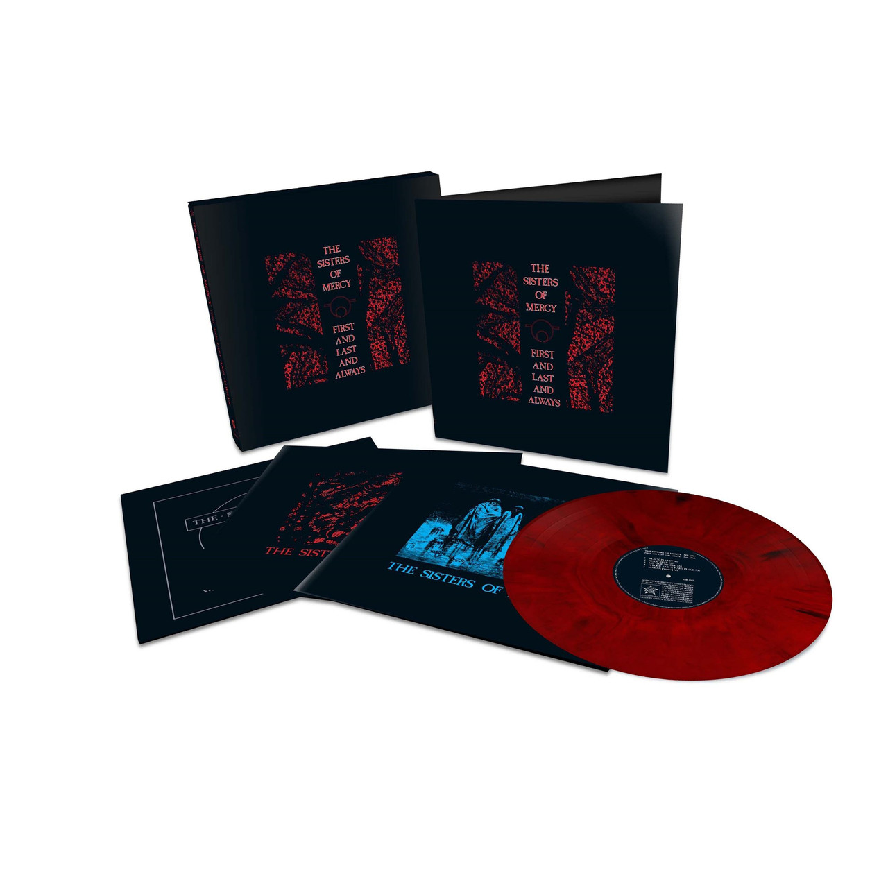 The Sisters Of Mercy 'First and Last and Always' (40th Anniversary) 4LP Black & Red Marbled Vinyl Box Set