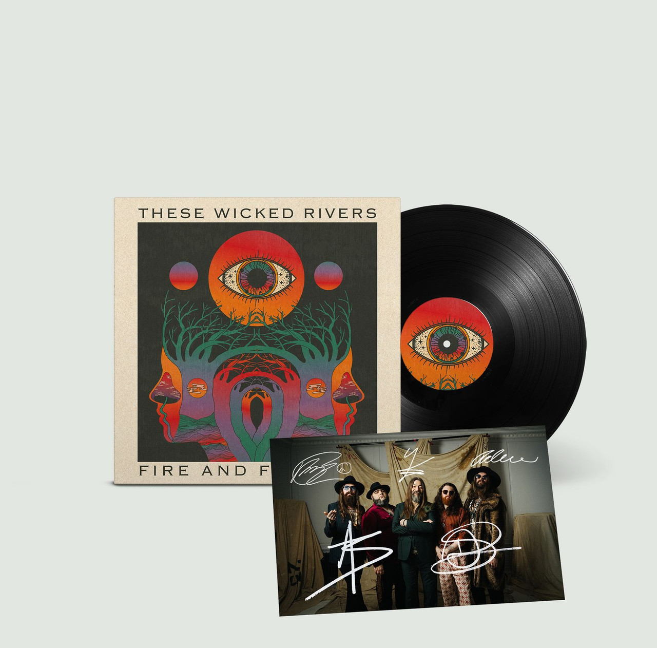 These Wicked Rivers 'Fire And Folklore' LP Black Vinyl + Exclusive Signed Photo Card